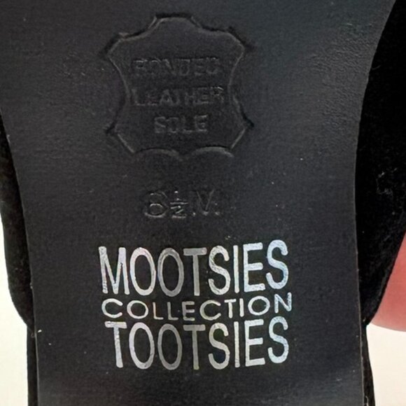 Mootsies Tootsies Collection Karina Black Heel Women 8.5 M Open Back Closed Toe - Picture 8 of 9
